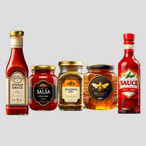 Etiqueta Autoadhesiva Rectangular de Papel para Salsa de Tomate, Impresión Offset Impermeable, Embalaje de Alimentos - Product Image 5