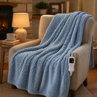 Couverture chauffante en jacquard Sherpa, taille Super Queen, 110V, 6 réglages de chaleur, chauffage rapide, protection contre la surchauffe, certifiée ETL