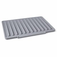 Tapis de séchage en silicone à forte pente pour évier, grande capacité, antidérapant, résistant à la chaleur, pour comptoir de cuisine, vaisselle et tasses