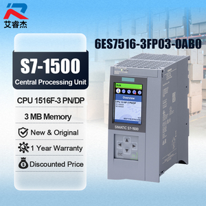 Unidad Central de Procesamiento (CPU) 6ES7516-3FP03-0AB0 Original, Nueva, 1516F-3 PN/DP, SIMATIC S7-1500F, Controlador PLC 6es75163fp030ab0 - Product Image 1