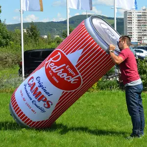 Palloncini pubblicitari giganti lattina gonfiabile bottiglia tazza birra lattine gonfiabili sul tetto