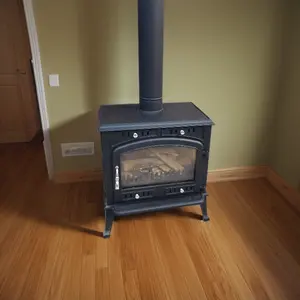 新型燃木钢独立壁炉