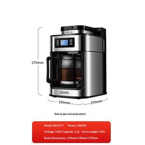<span class=keywords><strong>Cafetera</strong></span> <span class=keywords><strong>Espresso</strong></span> Semiautomática con Pantalla Digital, 1000W, Portátil, Cuadrada, de Acero Inoxidable, para Uso Doméstico - Product Image 2