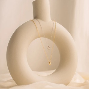 Collana Non appannamento all'ingrosso moderno e minimalista collana di Design placcato oro goccia d'acqua collana per <span class=keywords><strong>donna</strong></span> - Product Image 4