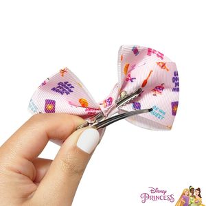 Barrettes à cheveux en forme d'alligator sur le thème des princesses Disney pour enfants, lot de 7, antidérapantes, 4 pouces, nœuds pour cheveux, licence originale H.E.R. Accessoires - Product Image 4