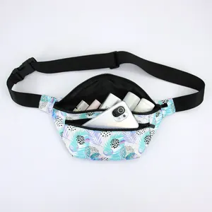 Bum BSCI Factory OEM Custom Logo Print Belt Bag With Adjustable Strap Outdoor Waterproof Sport Waist Bum Bag Fanny Pack