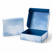 Boîtes d'emballage cadeau en carton ondulé recyclable personnalisées avec logo rose, boîtes d'emballage pour vêtements, boîtes postales en papier, boîtes d'expédition pour petites entreprises