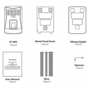JS-A02 ระบบควบคุมการเข้าออกประตูด้วยบัตร RFID แบบไบโอเมตริกซ์ RS485 USB และผลิตภัณฑ์พร้อมฟังก์ชั่นบันทึกเวลาเข้าออก - Product Image 6