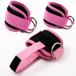Correas de Tobillo con Anillo en D para Entrenamiento de Glúteos y Piernas, Protección y Soporte para Ejercicios en el Gimnasio - Product Image 1