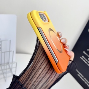 Wholesale Matte Gradient Magnetic Phone Case for iPhone 18 Ultra <b>Wireless</b> Charging Ultra Thin <b>PC</b> Shockproof Hard Cover - Product Image 5
