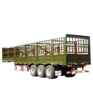 Semirremolque de Caja Abierta con Barandas de 3 Ejes y 60T para Camiones, de Alta Calidad, en Venta - Product Image 1