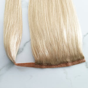 Wholesale Straight <strong>Ponytails</strong> Virgin Remy <strong>Hair</strong> Pony Tail <strong>Headpiece</strong> Natural Real <strong>Hair</strong> Wrap Around <strong>Ponytail</strong> <strong>Human</strong> <strong>Hair</strong> Extensions - Product Image 2