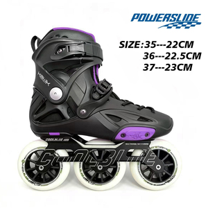รองเท้าสเก็ตอินไลน์ POWERSLIDE HAWK 3WD รุ่น Freestyle แบบมีไฟ สำหรับมืออาชีพ <span class=keywords><strong>3</strong></span> ล้อ สำหรับผู้ใหญ่ เหมาะสำหรับการเล่นสลาลม - Product Image 3