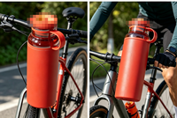 Vente flash - Bouteille en acier inoxydable avec logo personnalisé, revêtement poudré, 24 oz, N52 Magsafe, avec support magnétique pour téléphone