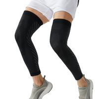 Manchon de compression en nylon tricoté pour mollet et genou, soutien de la jambe pour la course, le basketball et le cyclisme