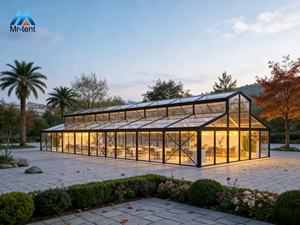 Tente d'atrium extérieure transparente moderne et é<span class=keywords><strong>l</strong></span>égante avec tissu en PVC pour chapiteaux de mariage, grands événements et salons professionnels - Product Image 2