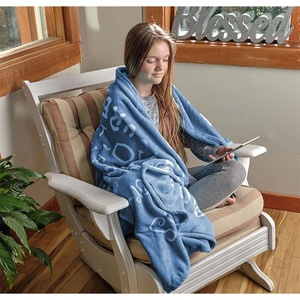 <strong>Blanket</strong> with Love for Best Friends I Love You <strong>Throw</strong> <strong>Blanket</strong> Couples Family Perfect Heartfelt Gift for Loved <strong>Blue</strong> <strong>Blanket</strong> - Product Image 4