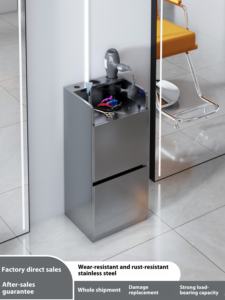 Chariot de rangement pour outils de salon de coiffure en acier inoxydable pour célébrités d'Internet, chariot spécial pour la coupe de cheveux, chariot de salon, armoire à outils - Product Image 6