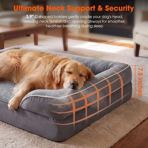 Grand lit pour chien, lit orthopédique en mousse à mémoire de forme pour chien extra large, lit géant pour animaux de compagnie - Product Image 2