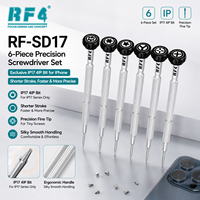 Jeu de tournevis de précision RF4 RF-SD60 /SD17 5-en-1 avec brise-vitre, kit métallique 6 pièces, embout IP17 rapide et précis pour la réparation électronique
