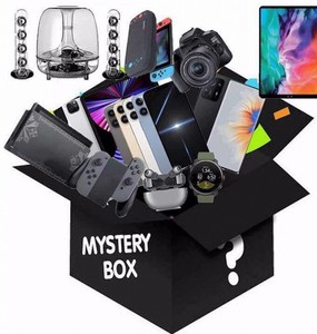 Scatola Misteriosa Portafortuna, Scatole Sorpresa con Elettronica, Tappetini per Mouse, Smartwatch, Smartphone - Product Image 1