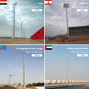 18m 25m 30m High Mast <b>Flood</b> <b>Light</b> Pole Football Led Stadium Lighting Stadium <b>Light</b> Poles - Product Image 5