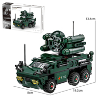 Wange 4511 Véhicule de défense anti-aérienne WW2 Voiture MOC Briques Modèle Jouet éducatif pour enfants Ensemble de briques de construction Juguetes