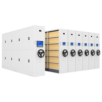 Stockage de fichiers haute densité en acier laminé à froid 0,6-1,2 mm avec revêtement électrostatique pour centre de documents bancaires et salle d'archives financiers