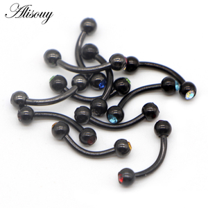 Mayorista Cristal Ceja <span class=keywords><strong>Piercing</strong></span> 316L Acero Quirúrgico Labret Labio Anillo Pezón/Ceja Bar Cuerpo <span class=keywords><strong>Piercing</strong></span> Pendiente Tragus Anillo - Product Image 4