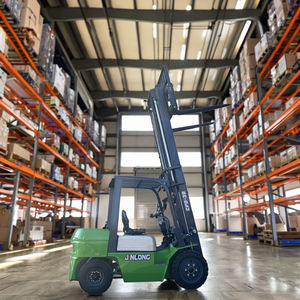 Nouveau <span class=keywords><strong>chariot</strong></span> élévateur <span class=keywords><strong>électrique</strong></span> à chargement par chaîne à entraînement avant hydraulique à levage élevé par transmission en continu à roues personnalisé - Product Image 4