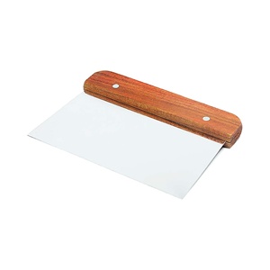 Coupe-pâte en acier inoxydable de qualité alimentaire, best-seller, avec manche en bois massif, design résistant à la rouille, nettoyage facile, outils de pâtisserie - Product Image 1