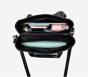 กระเป๋าถือสตรีคุณภาพสูงสไตล์เกาหลีผลิตภัณฑ์ยอดนิยมชุดกระเป๋าถือหนัง PU สำหรับสุภาพสตรีกระเป๋าโท้ท - Product Image 6