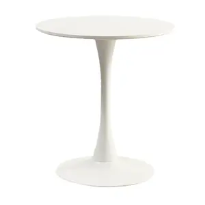 Table ronde simple de haute qualité table basse de conférence décontractée blanche petite table basse d'appartement