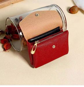 Nouveau porte-cartes d'identité personnalisé en cuir PU miniature avec porte-monnaie souple en cuir pour femmes à double compartiment pour billets et cartes de crédit - Product Image 3