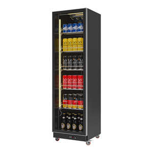 Fashion bar Color Light <strong>Hinged</strong> Glass Door Commercial Beer <strong>Fridge</strong> - Product Image 2