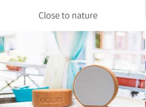 <span class=keywords><strong>A60</strong></span> A70 Mini haut-parleur radio portable en bois TWS Studio sans fil Blue tooth pour cadeau - Product Image 6