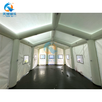 Tente hermétique gonflable et étanche OEM pour le camping en plein air, tente commerciale étanche à l'air, tunnel, grand mât d'air pour les salons professionnels