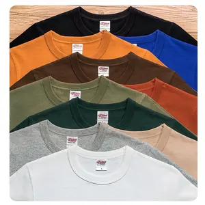 Toptan ağır pamuk boy Tshirt baskı logosu özel artı boyutu T Shirt erkekler için - Product Image 1