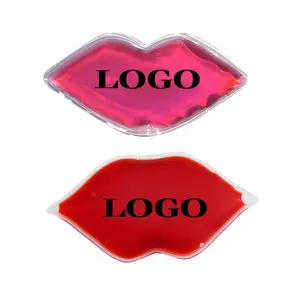 2019 riutilizzabile lip ice pack cool ice gel pack con stampa logo