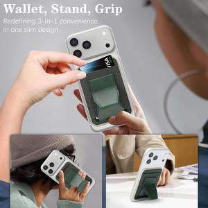 Elegante Cartera MagSafe de Piel Sintética con Soporte, Fuerte Succión Magnética, Gran Capacidad, Ranura para Tarjetas Extensible, Nuevo Diseño Pro - Product Image 2