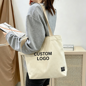 Ready Goods Blank <b>Canvas</b> <b>Tote</b> Bag Sublimation Print Custom Logo Cross Border Carry Bag Beach Shopping Bag - Product Image 1