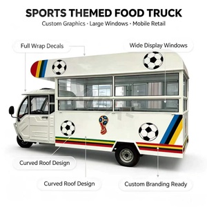 Camion de restauration mobile pour glaces et hot-dogs, remorque alimentaire en acier inoxydable - Product Image 6