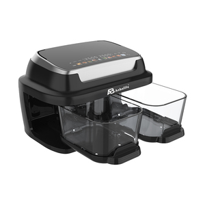 Anbolife Doppelkorb-Heißluftfritteuse 8L (4L+4L) mit Doppelglastöpfen, 2400W, <span class=keywords><strong>10</strong></span>-in-1 Touch-Bedienung mit Sichtfenster, OEM - Product Image 2