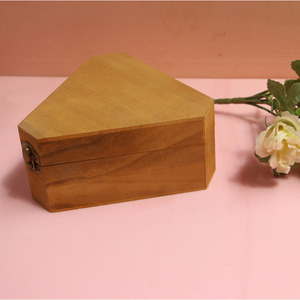 Hình Dạng Hình Tam Giác Sơn Nhỏ Bằng Gỗ Quà Tặng Bao Bì Hộp Với Bản Lề Nắp - Product Image 3