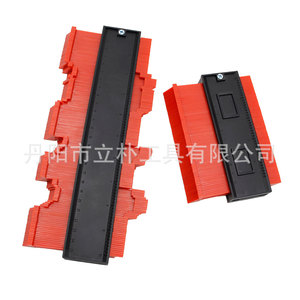 Li Pu Arc Ruler <b>Profiler</b> 10 Inch Red Outline Mold 320g Woodworking Stone Automotive Measuring <b>Tool</b> - Product Image 5