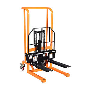 Uni-silent <span class=keywords><strong>Manual</strong></span> palet truk <span class=keywords><strong>Stacker</strong></span> <span class=keywords><strong>400kg</strong></span> Hand-Powered forklift kondisi baru untuk gudang FT0409 - Product Image 3