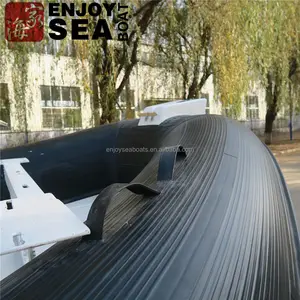 RIB 520 pvc fiberglass hull inflatable fishing rib boat with console for fishing