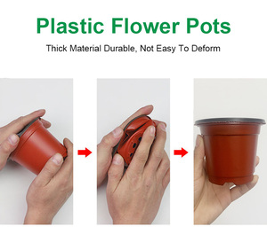 Maceta de plástico para vivero, maceta de plástico de doble color para <span class=keywords><strong>plantas</strong></span> - Product Image 3