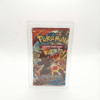 Boîte de présentation magnétique en acrylique transparent pour booster pack de cartes Pokémon TCG, support de rangement personnalisé robuste et protecteur
