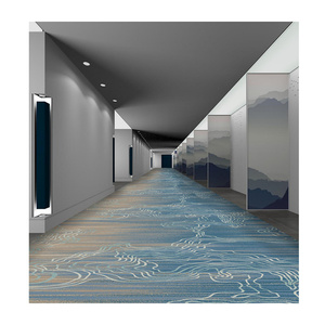 5-sterren Luxe Hotel Kamerbreed Tapijt Op Maat Gemaakt Abstract Geprint Patroon Getuft Antislip Machine Gemaakt Voor Hotelkamer Gang - Product Image 3